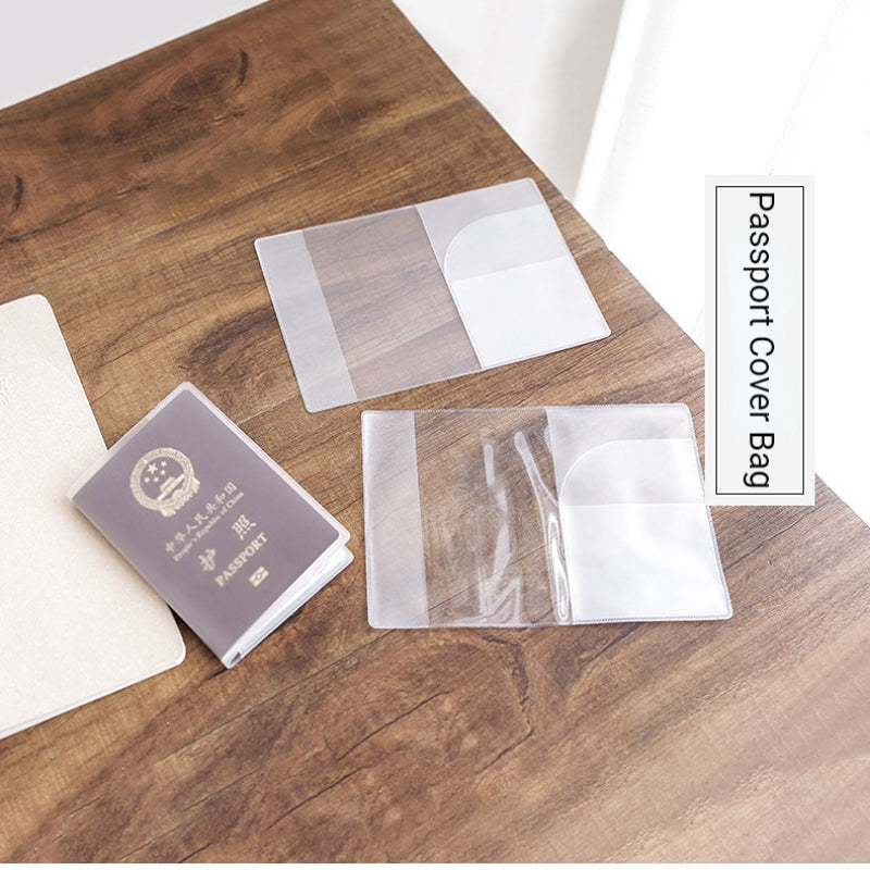 Paspoort Houder - Transparante Frosted Stijl met Kaartsleuf