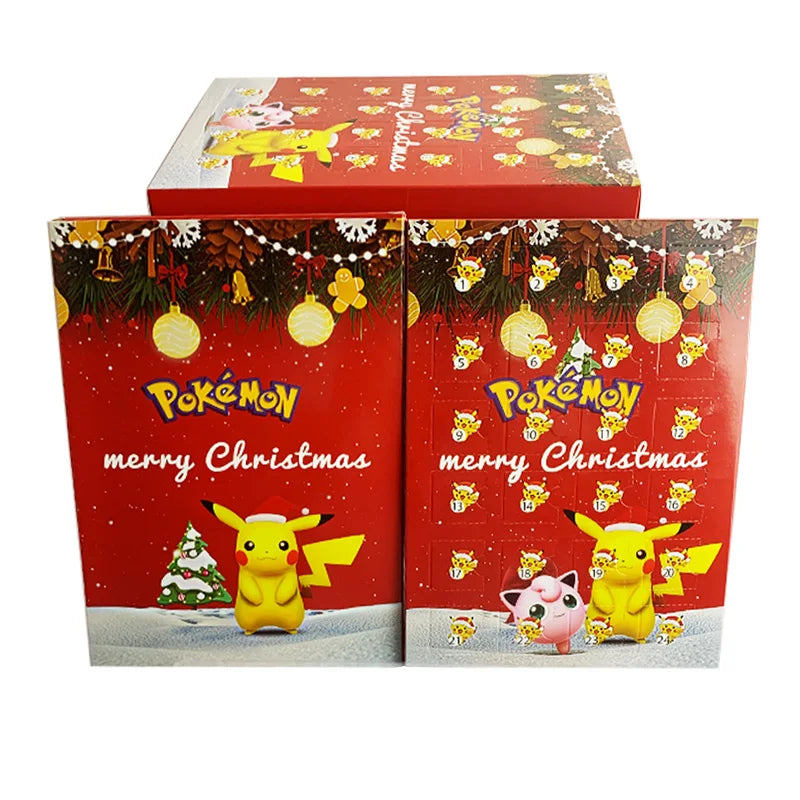 Pokemon Figuren Set 24 Stuks Kawaii Pikachu Adventskalender Toy