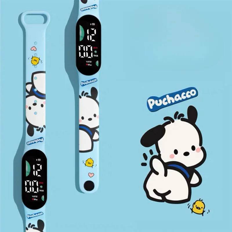Kawaii Sanrio Cartoon Digitale Horloge LED Scherm Met Multifunctionele Functie