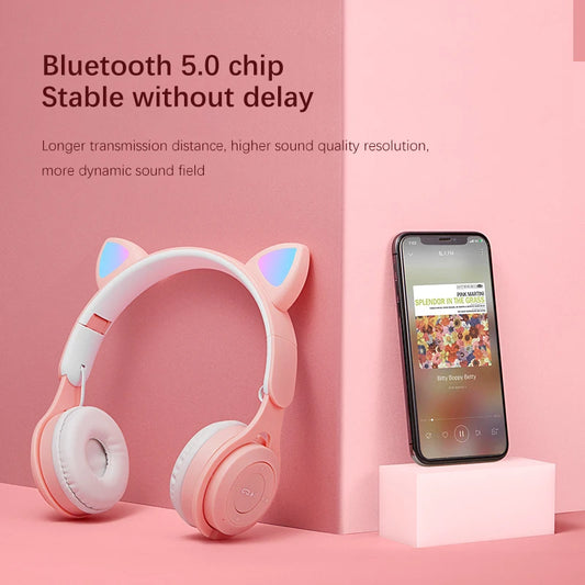 Bluetooth 5.0 Draadloze Koptelefoon met Katoren voor Gaming