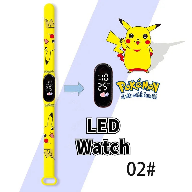 Pokémon Digitale Horloge met LED Scherm voor Kinderen en Anime Fans