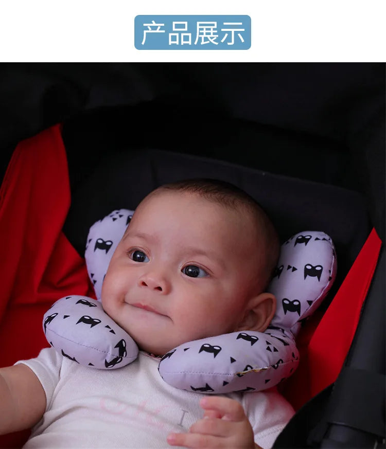 Cartoon Baby Reis Kussen U-vormige voor Comfort