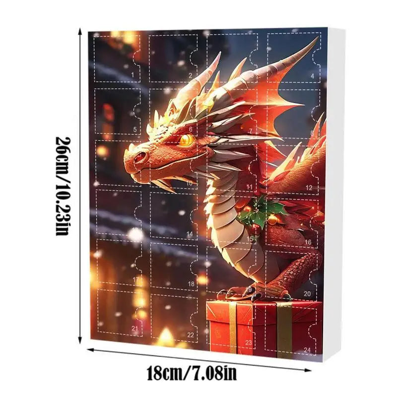 Adventskalender Kerstmis Dinosaurus Hanger 24 Dagen Vakantieplezier