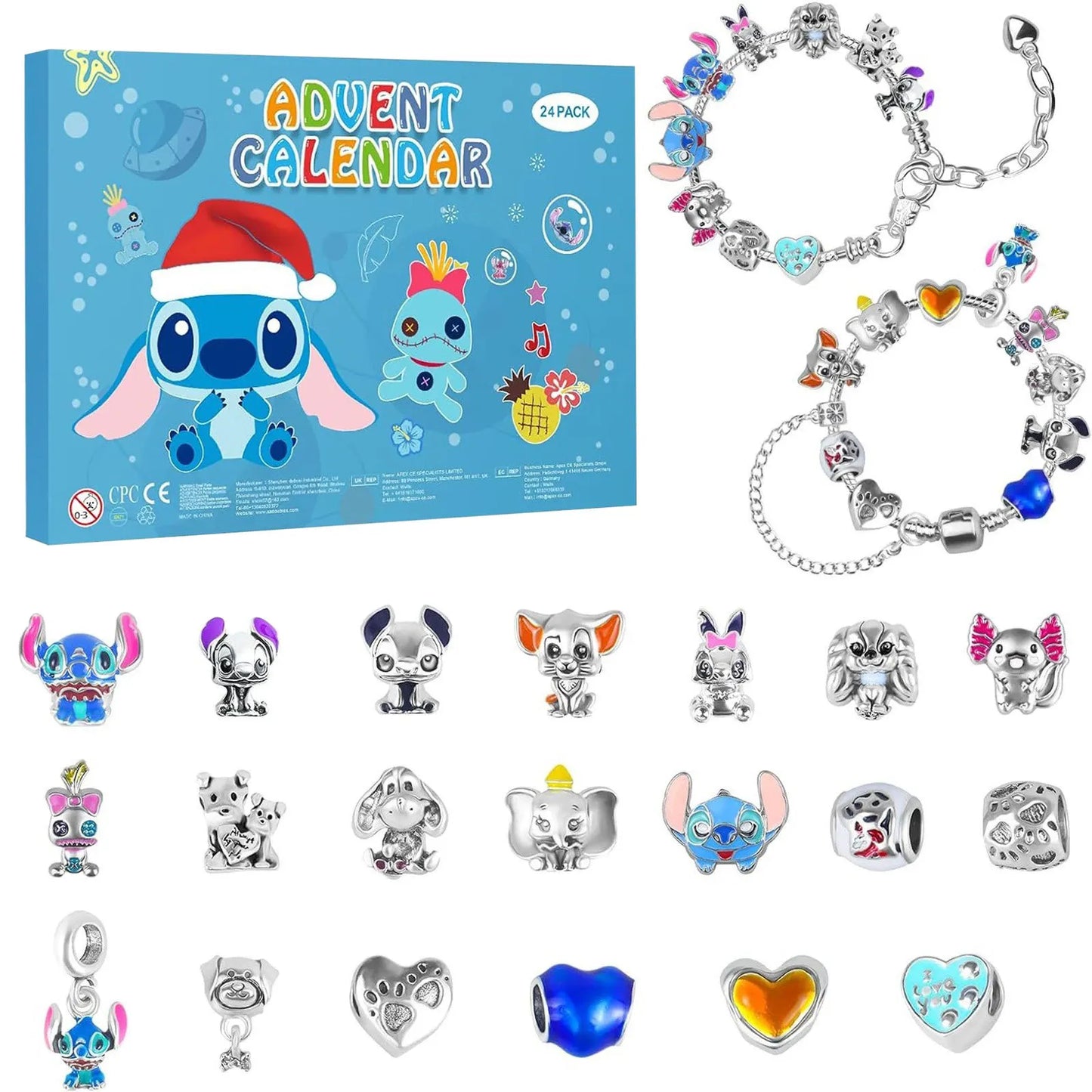Adventskalender Armbanden Disney Stitch Kerst DIY Sieraden Kit