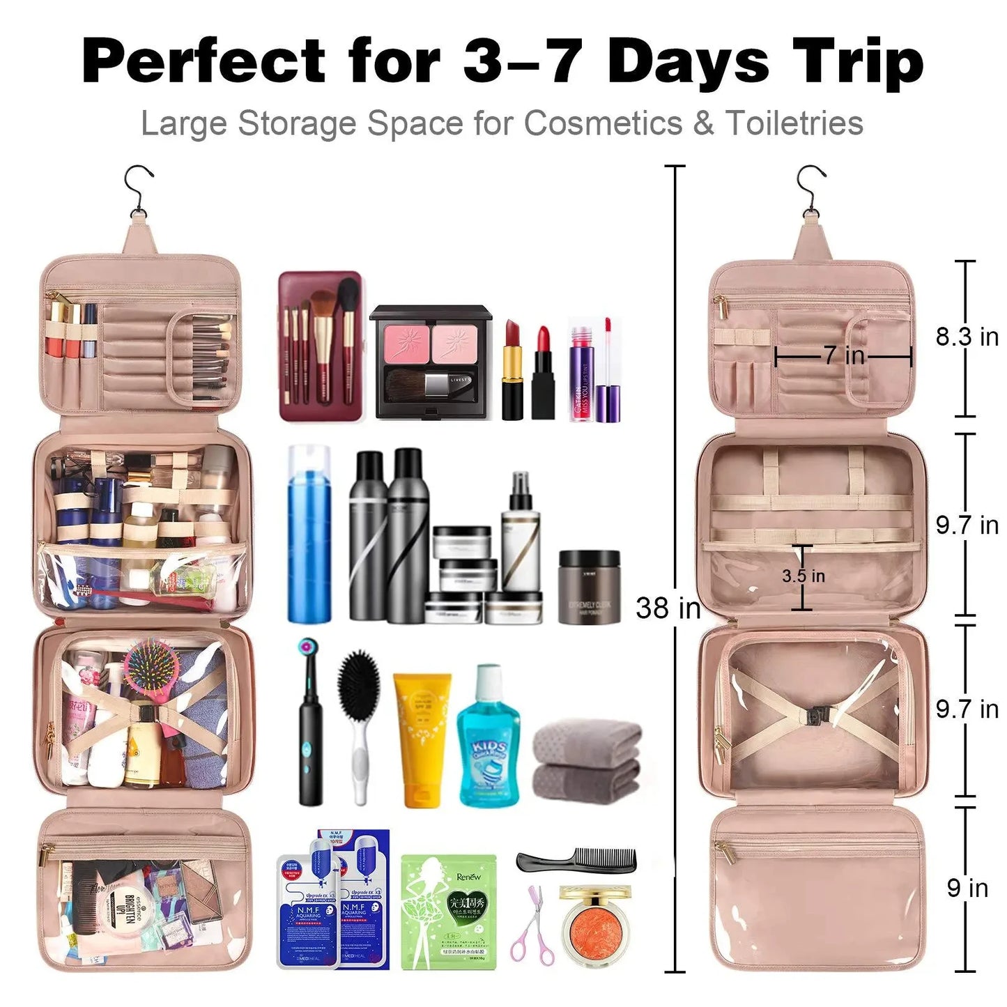 Reis Toilettassen - Waterproof Travel Organizer voor Mannen en Vrouwen