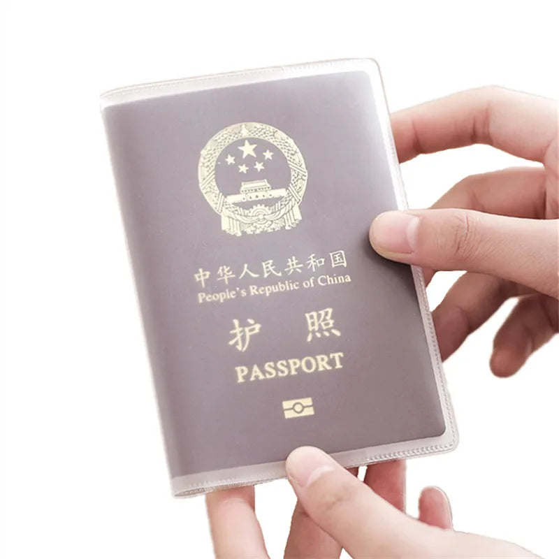 Paspoort Houder - Transparante Frosted Stijl met Kaartsleuf