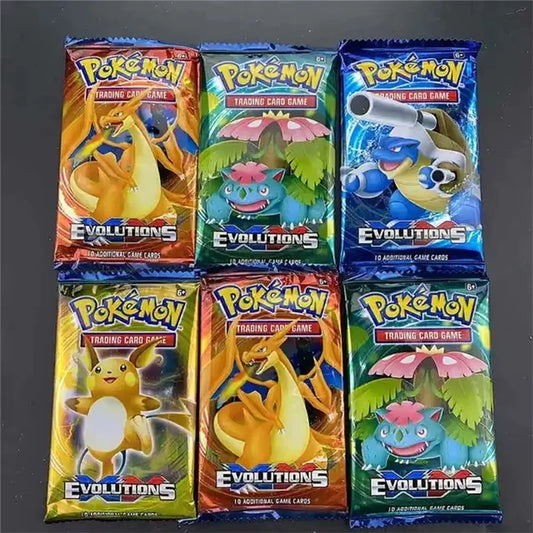 Random 9st. Pokemon Kaarten Set met Pikachu en GX Voordelen