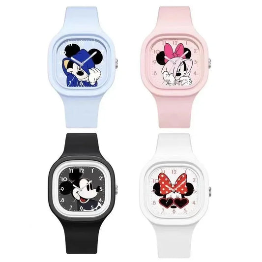 Mickey En Minnie Mouse Quartz Horloge Voor Kinderen Schattig Cadeau