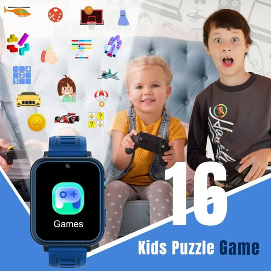 Smartwatch 1.5"display Voor Kinderen met Spellen en Waterdichtheid