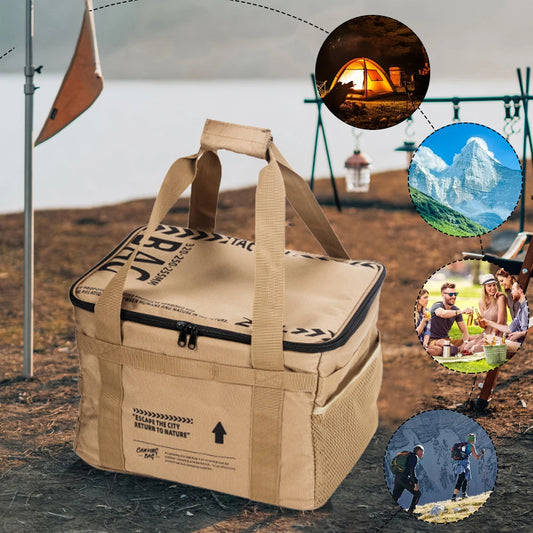 20L Koeltas voor Ideale Picknick Kaki of Zwart