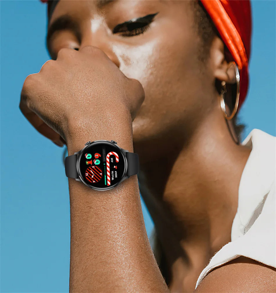 Smartwatch 1.45" AMOLED Scherm Altijd Aan Display