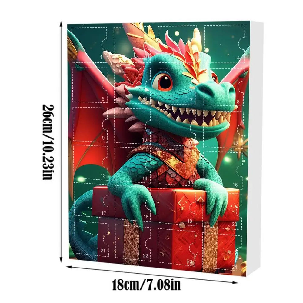 Adventskalender Kerstmis Dinosaurus Hanger 24 Dagen Vakantieplezier