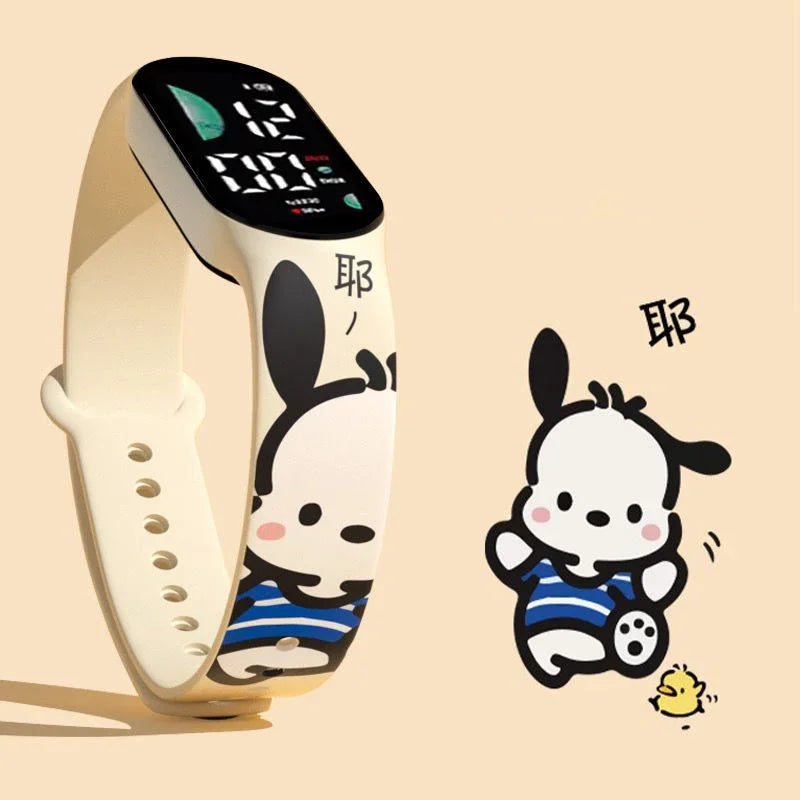 Kawaii Sanrio Cartoon Digitale Horloge LED Scherm Met Multifunctionele Functie