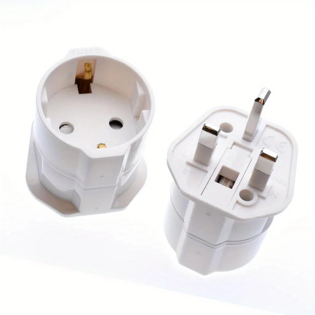 1pc Universele Reisstekker 13A 250V Copper EU naar UK Power Plug Converter