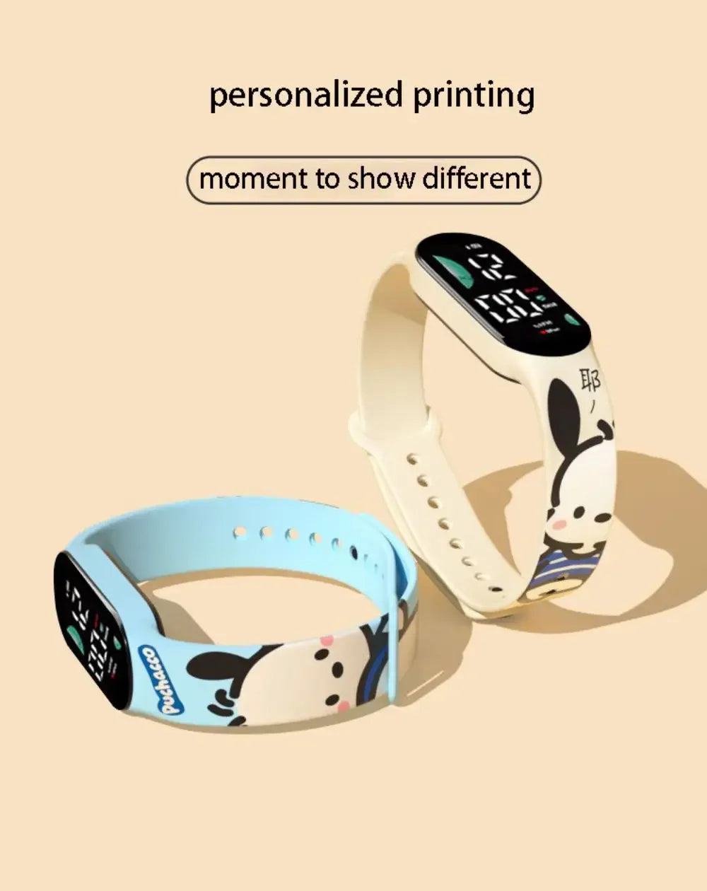 Kawaii Sanrio Cartoon Digitale Horloge LED Scherm Met Multifunctionele Functie