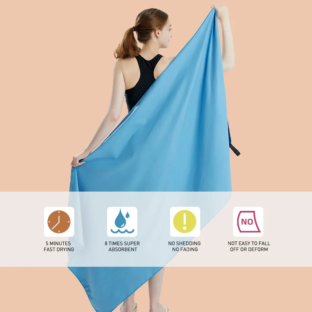 Microvezel Handdoek Sneldrogend Lichtgewicht Voor Sport En Reis