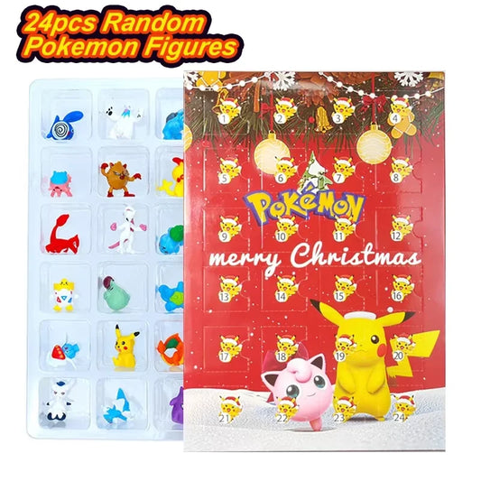 Pokemon Figuren Set Pikachu 24 Stuks Adventskalender Speelgoed