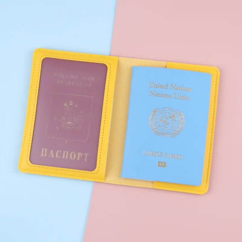 PU Ticket Paspoort Houder met ID en Creditcard Bescherming