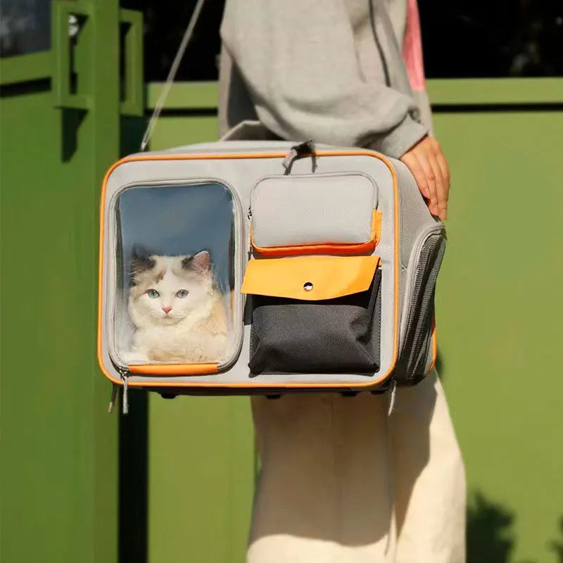 Koffers voor Honden en Katten Trolley Veilig en Gemakkelijk