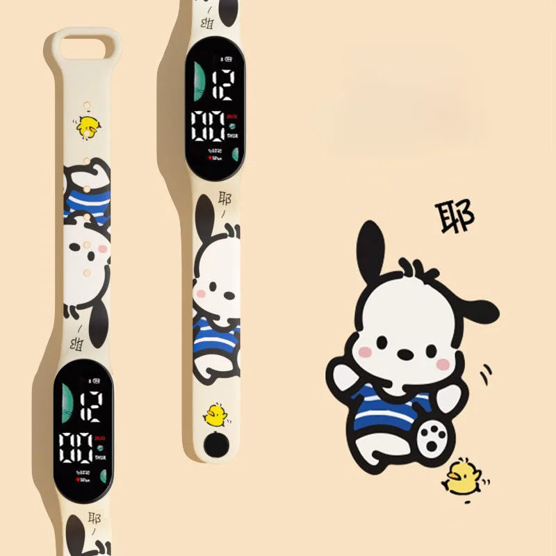 Kawaii Sanrio Cartoon Digitale Horloge LED Scherm Met Multifunctionele Functie