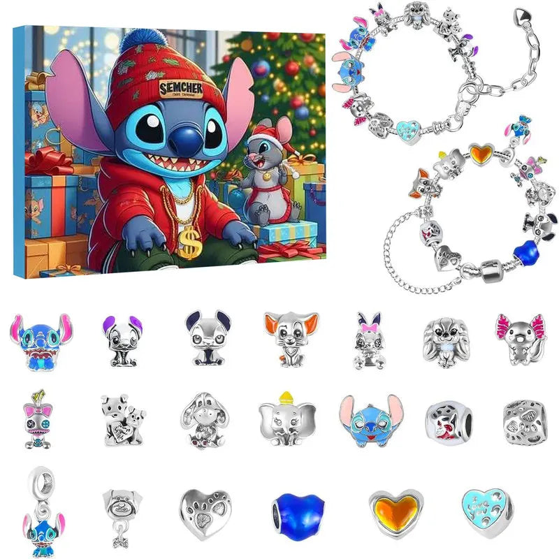 Adventskalender Armbanden Disney Stitch Kerst DIY Sieraden Kit