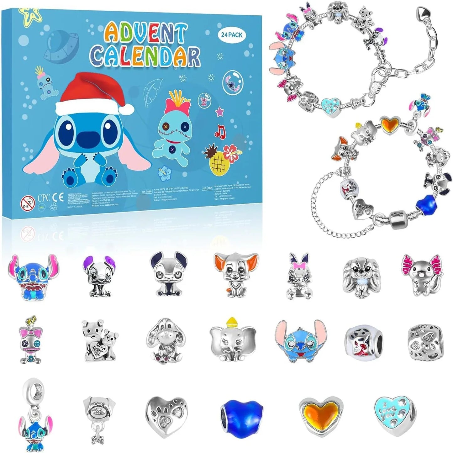 Adventskalender Armbanden Disney Stitch Kerst DIY Sieraden Kit