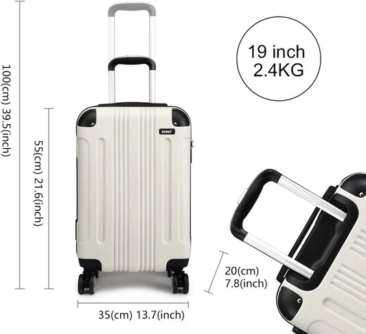 Koffer KONO Lichtgewicht ABS Hardcase Met TSA Slot En 4 Dubbele Wielen