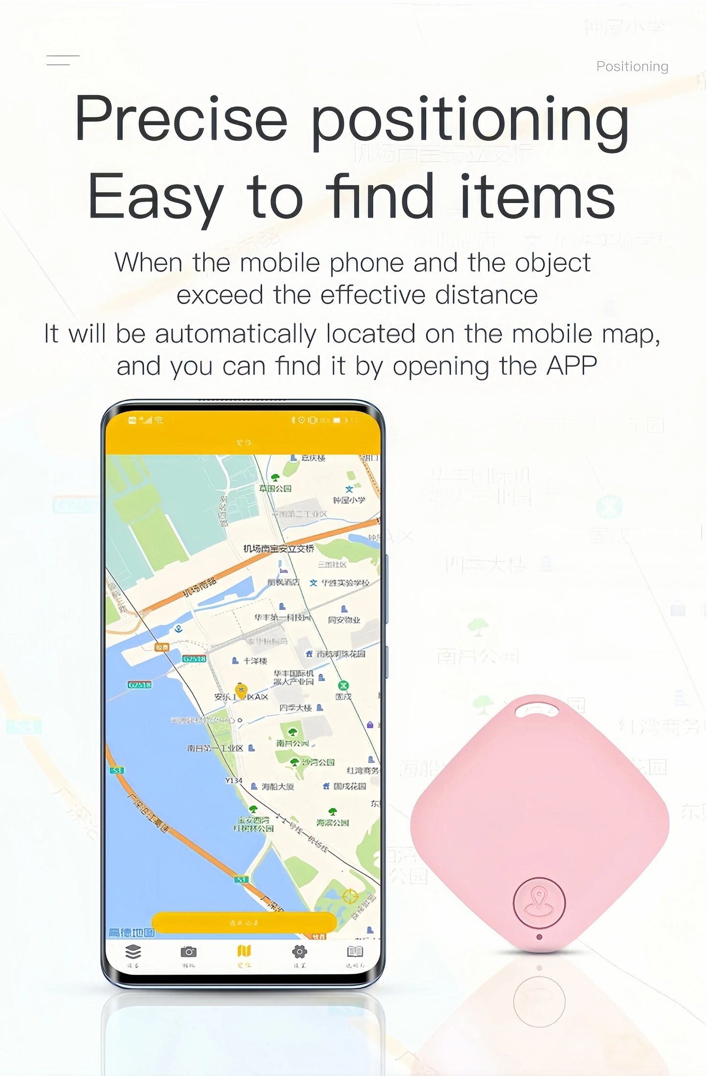 Mini GPS Tracker Bluetooth - Slimme Anti-Verlies Tag voor Bagage, Huisdieren en Kinderen