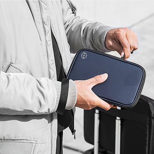 Paspoort Houder En Portemonnee Met RFID Blokkering Voor Familie Documenten