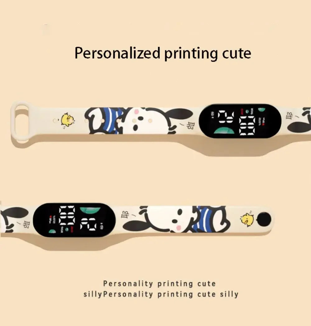 Kawaii Sanrio Cartoon Digitale Horloge LED Scherm Met Multifunctionele Functie