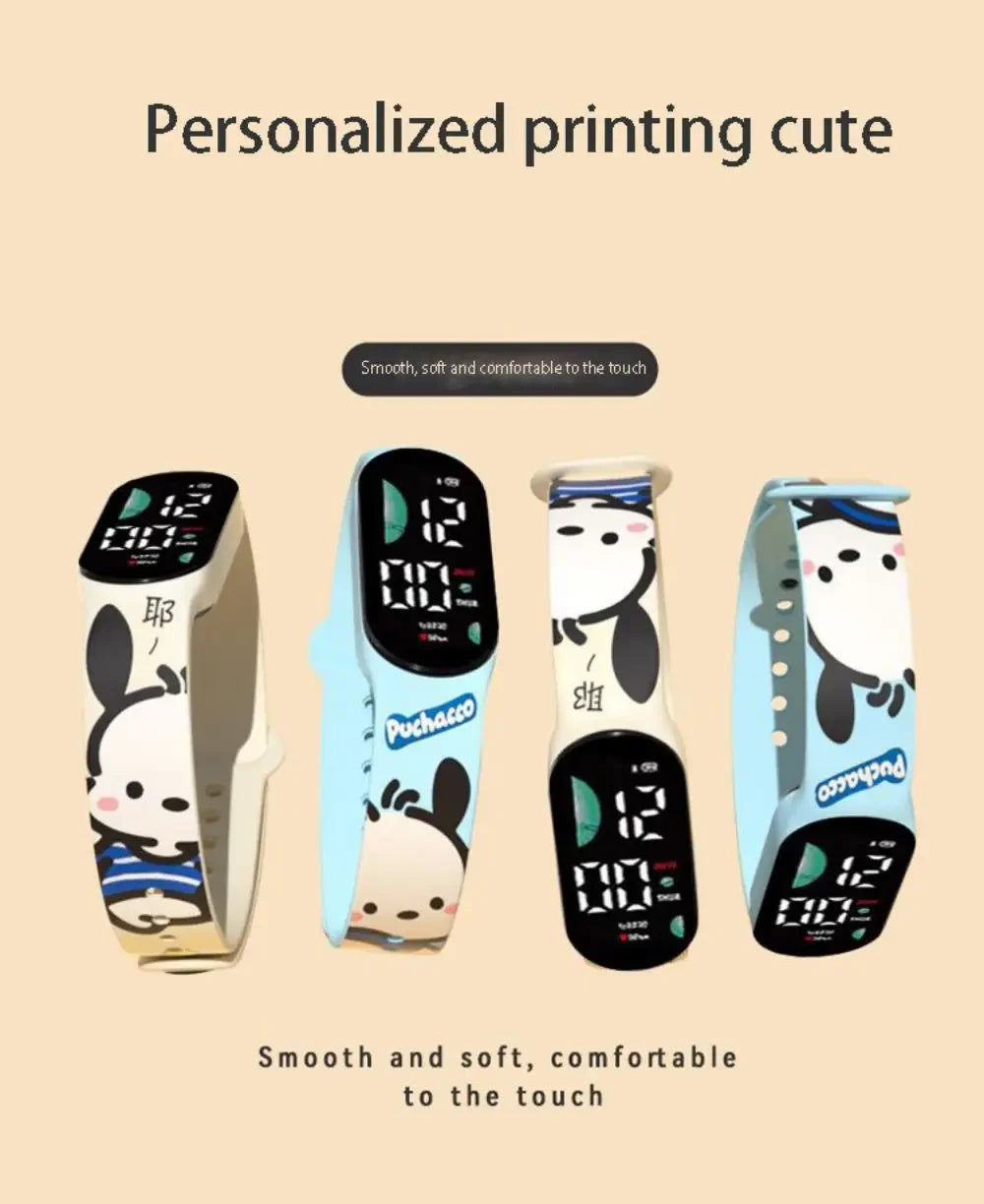 Kawaii Sanrio Cartoon Digitale Horloge LED Scherm Met Multifunctionele Functie