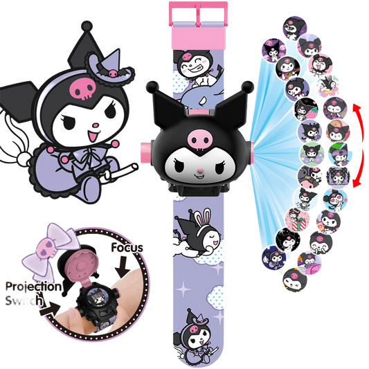 Sanrio Horloge LED Scherm met 3D Projectie voor Kinderen en Cadeaus