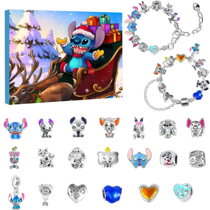 Adventskalender Armbanden Disney Stitch Kerst DIY Sieraden Kit