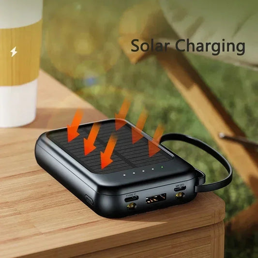 Zonne-energie Powerbank 50000mAh Snelle Oplading Compact