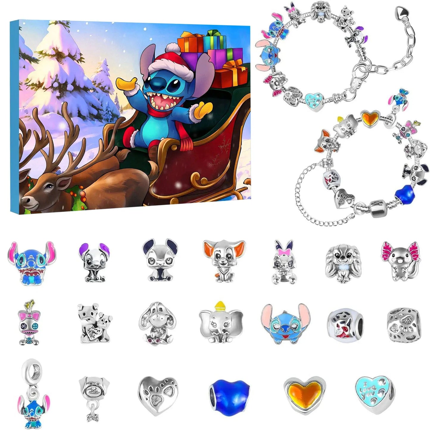 Adventskalender Armbanden Disney Stitch Kerst DIY Sieraden Kit