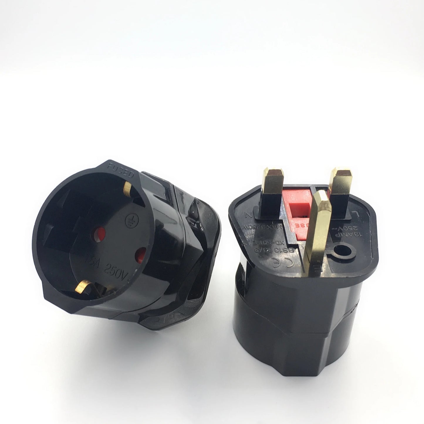 1pc Universele Reisstekker 13A 250V Copper EU naar UK Power Plug Converter