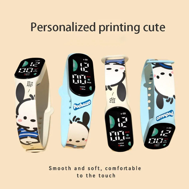 Kawaii Sanrio Cartoon Digitale Horloge LED Scherm Met Multifunctionele Functie