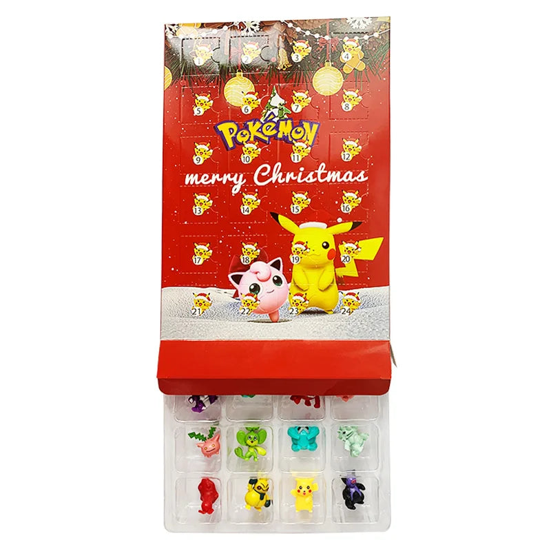 Pokemon Figuren Set 24 Stuks Kawaii Pikachu Adventskalender Toy