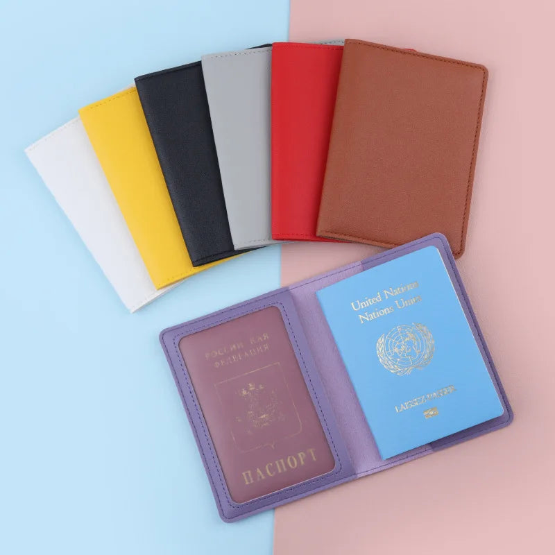 PU Ticket Paspoort Houder met ID en Creditcard Bescherming