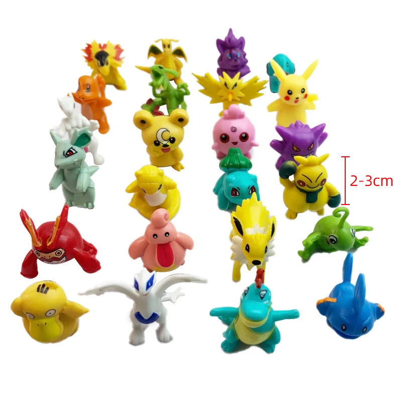 Pokemon Figuren Set 24 Stuks Kawaii Pikachu Adventskalender Toy