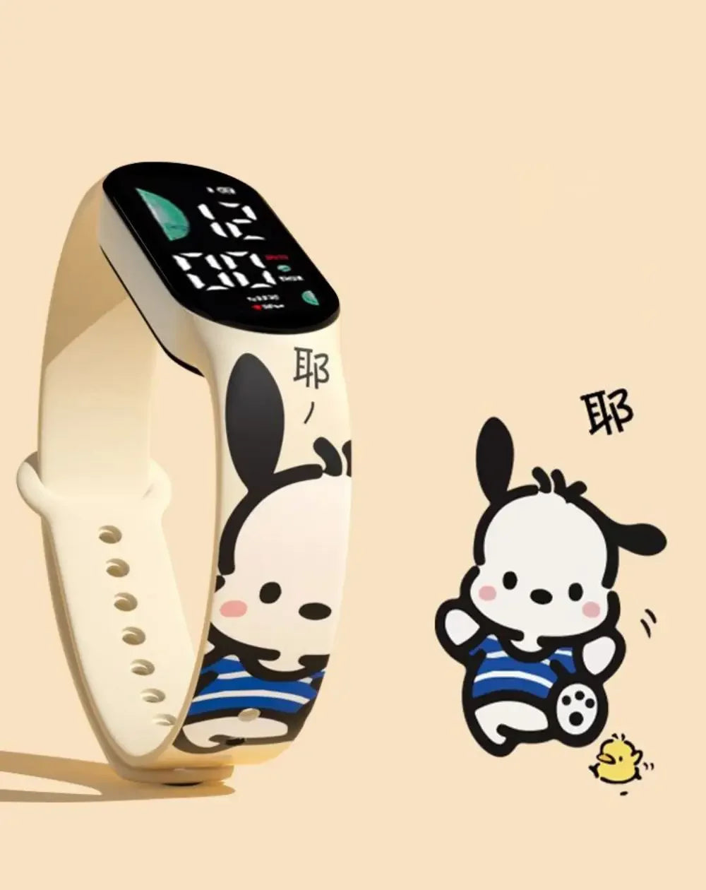 Kawaii Sanrio Cartoon Digitale Horloge LED Scherm Met Multifunctionele Functie