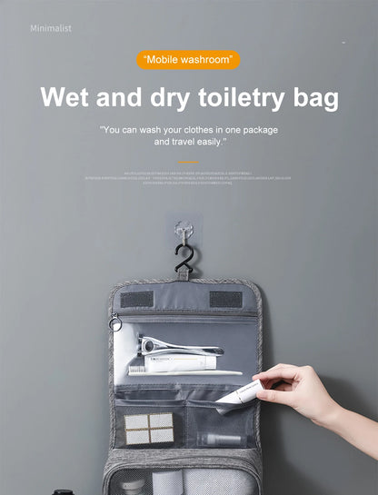 Grote Capaciteit Reis Toilettas Multifunctioneel Met Haak