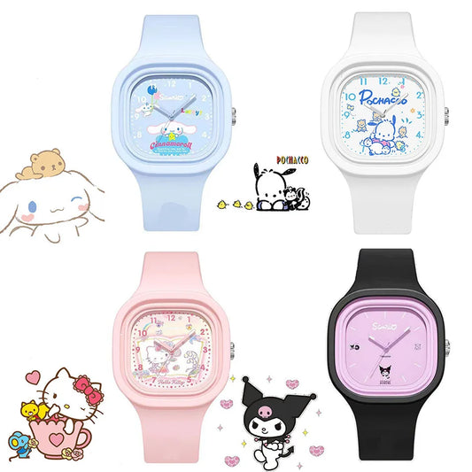 Sanrio Kawaii Quartz Horloge voor Kinderen met Hello Kitty Thema