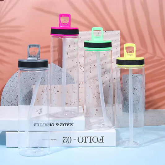 Drinkfles met Rietje, Lekvrij en Eco-vriendelijk 700-750ml
