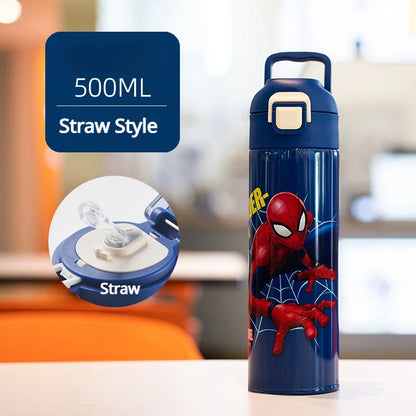500ml Marvel Spiderman, Stitch Drinkfles