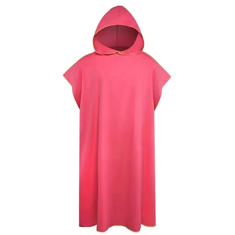 Hooded Poncho Comfortabele Badhanddoek Microfiber voor Snel Drogen