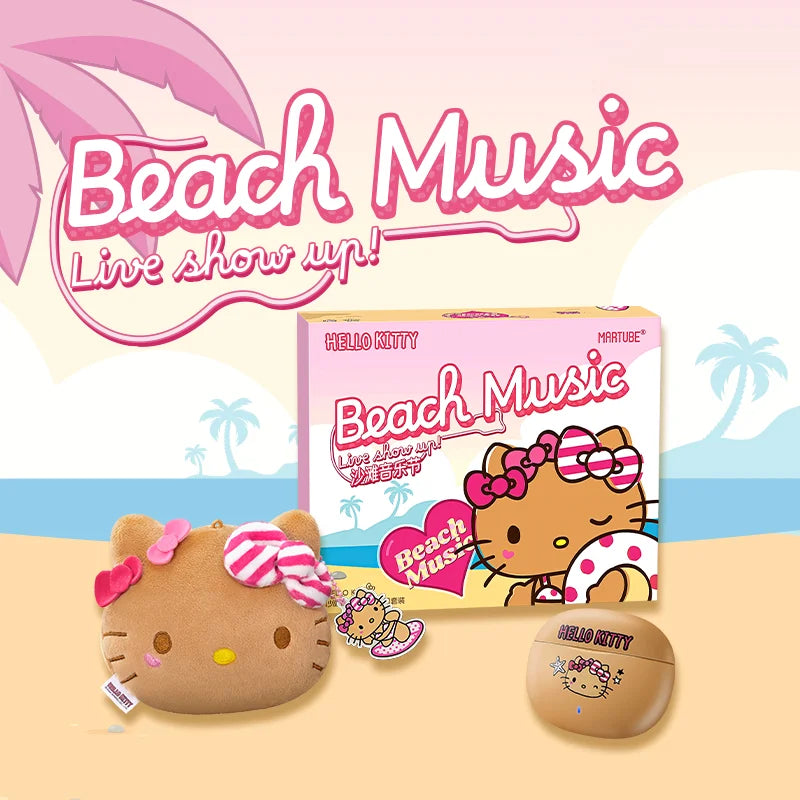 Kawaii Hello Kitty Bluetooth Draadloze Oordopjes Voor Meisjes
