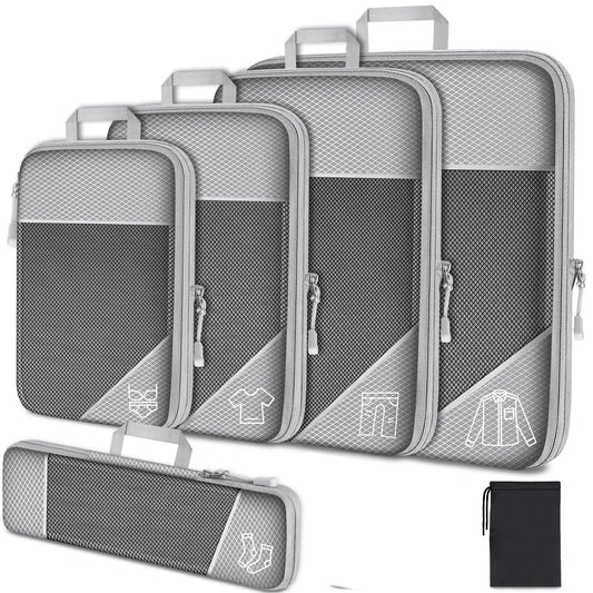 3/6 Stuks Compressie Packing Cubes Voor Reisorganisatie