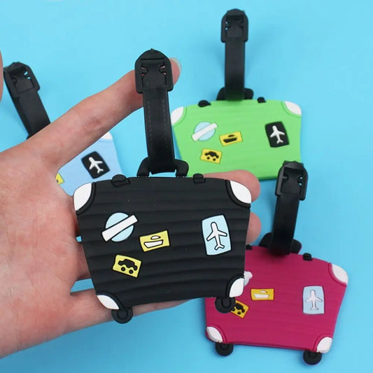 Cartoon Bagagelabel voor Creatieve Reizigers en Handbagage