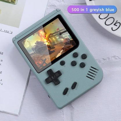Mini Retro Handheld Game Console - Spelcomputer Met 500 Games Voor Kinderen